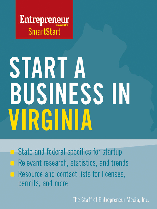 Title details for Start a Business in Virginia by The Staff of Entrepreneur Media - Available